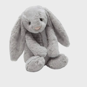 ellycat Bashful Grey Bunny Stuffed Animal